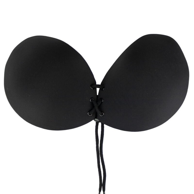 BYE-BRA - SUJETADOR ADHESIVO ENTRELAZADO BEIGE COPA C - immagine 5