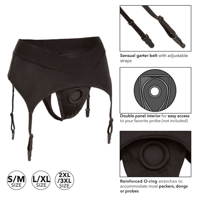 CALEXOTICS - PERIZOMA SENZA SFILATURA CON GIARRETTIERA S/M - immagine 2
