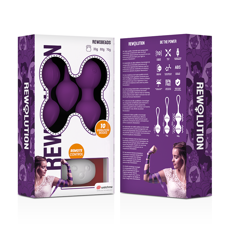 REWOLUTION - REWOBEADS SFERE VIBRANTI TELECOMANDO CON TECNOLOGIA WATCHME - immagine 4