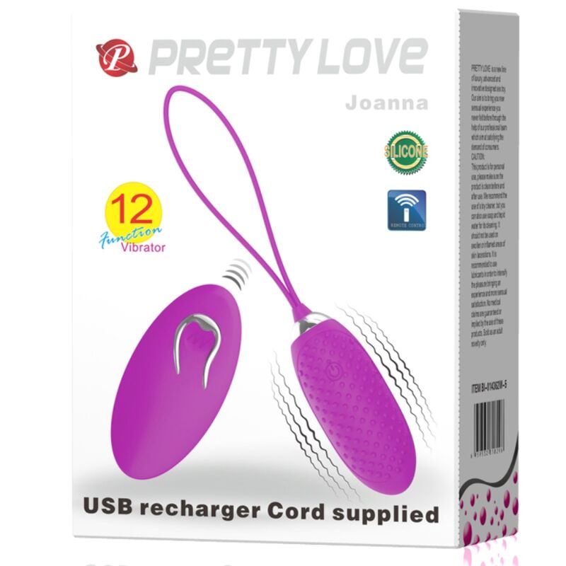 PRETTY LOVE - JOANNA UOVO VIBRANTE TELECOMANDO 12 MODALIT - immagine 6