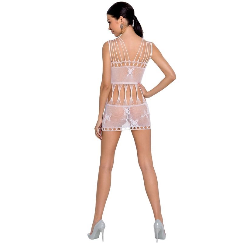 PASSION - WOMAN BS090 BODYSTOCKING BLANCO TALLA ÚNICA - immagine 2