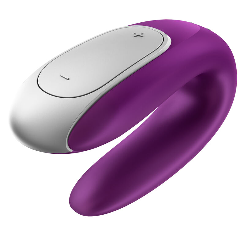 SATISFYER - VIBRATORE DOPPIO PARTNER DIVERTENTE VIOLA - immagine 4