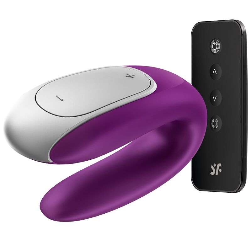 SATISFYER - VIBRATORE DOPPIO PARTNER DIVERTENTE VIOLA - immagine 9