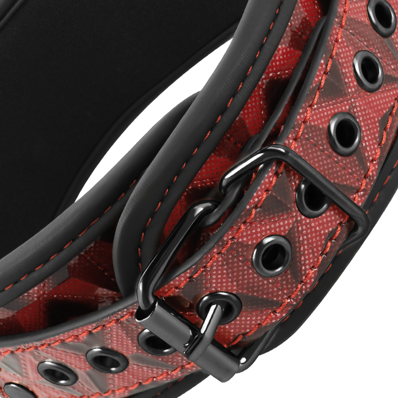 BEGME - COLLARE IN PELLE VEGANA PREMIUM RED EDITION CON FODERA IN NEOPRENE - immagine 8
