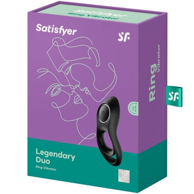 SATISFYER - VIBRATORE AD ANELLO DUO LEGGENDARIO NERO - immagine 4
