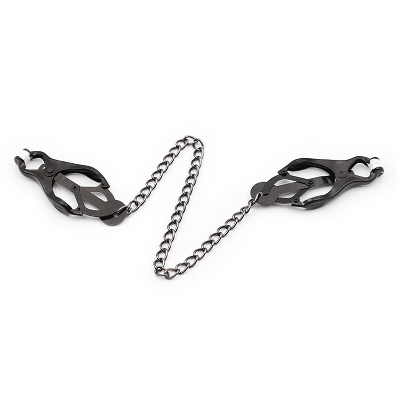 OHMAMA FETISH - Pinze per capezzoli giapponesi con catena nera - immagine 5