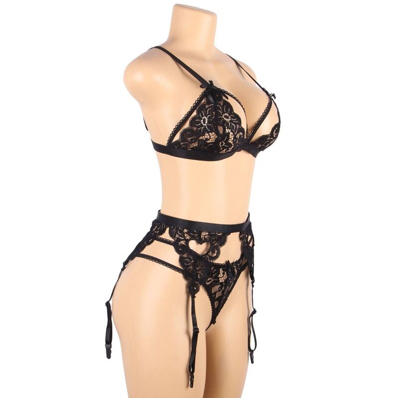 SUBBLIME SET - TRES PIEZAS SUJETADOR + LIGUERO + TANGA L/XL - immagine 13