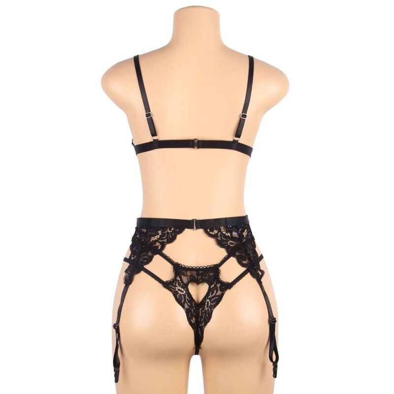 SUBBLIME SET - TRES PIEZAS SUJETADOR + LIGUERO + TANGA L/XL - immagine 12