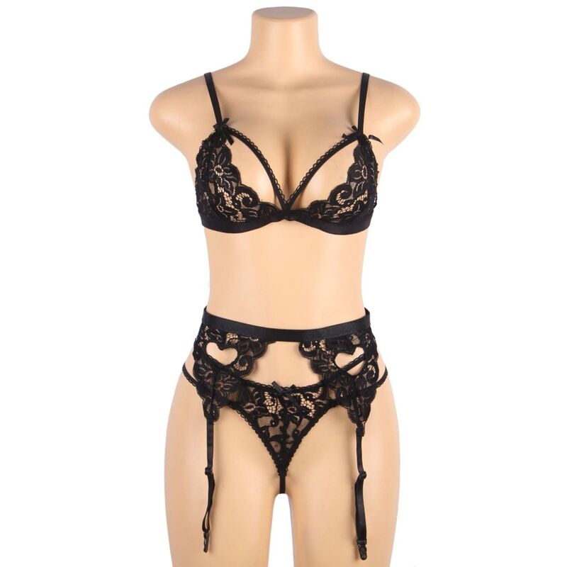 SUBBLIME SET - TRES PIEZAS SUJETADOR + LIGUERO + TANGA L/XL - immagine 9