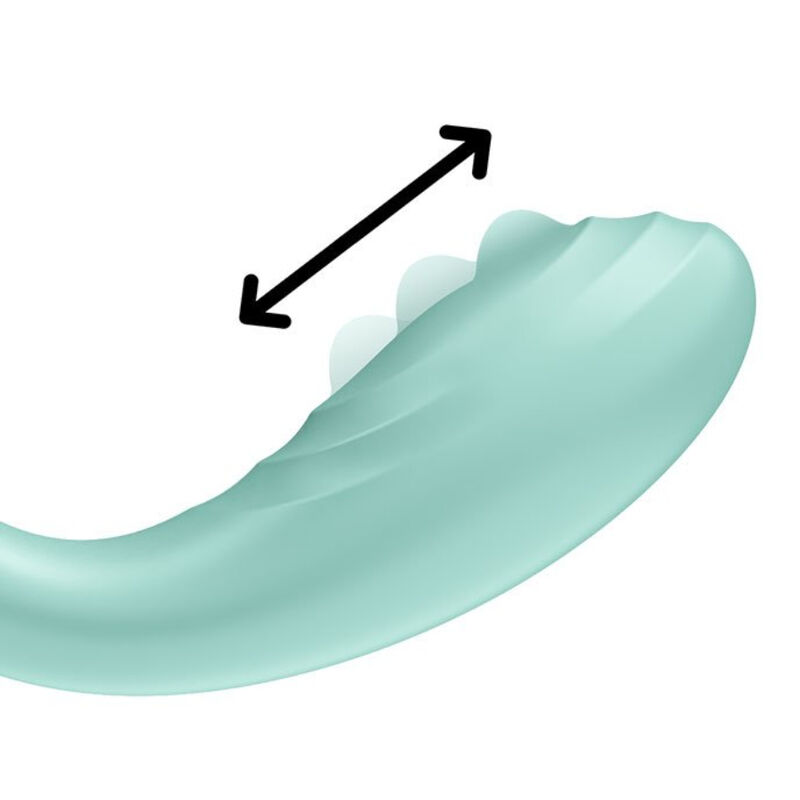 VIBRATORE G-SPOT SATISFYER RRROLLING PLEASURE - VERDE - immagine 5
