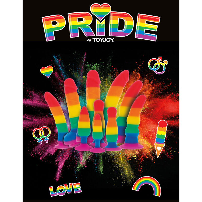 PRIDE - DILDO BANDIERA LGBT 15 CM - immagine 3
