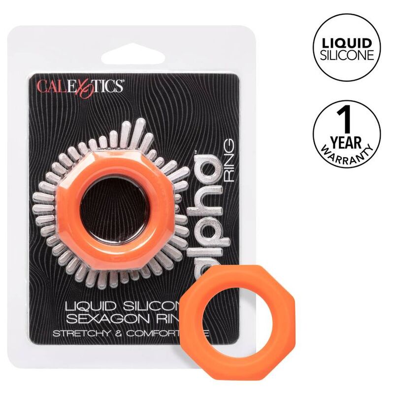 CALEXOTICS - ANELLO ALPHA SEXAGON ARANCIONE - immagine 2