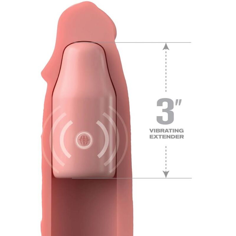 FANTASY X- TENSIONS - PIPEDREAMS SLEEVE 22,86 CM + 7,62 CM PLUG REMOTE SKIN - immagine 2