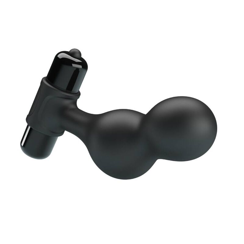 MR PLAY - PLUG ANALE VIBRATORE IN SILICONE NERO - immagine 3