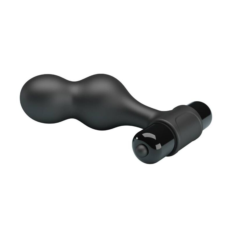 MR PLAY - PLUG ANALE VIBRATORE IN SILICONE NERO - immagine 4