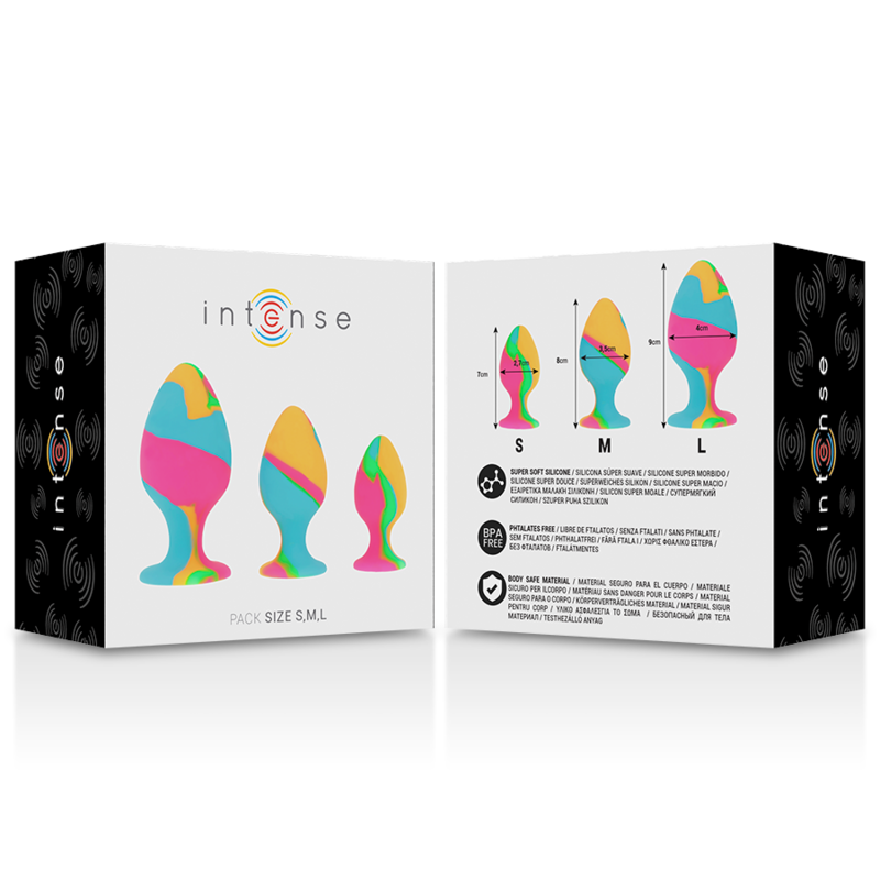 INTENSE - SET DI TAPPI IN SILICONE MULTICOLORE - immagine 5