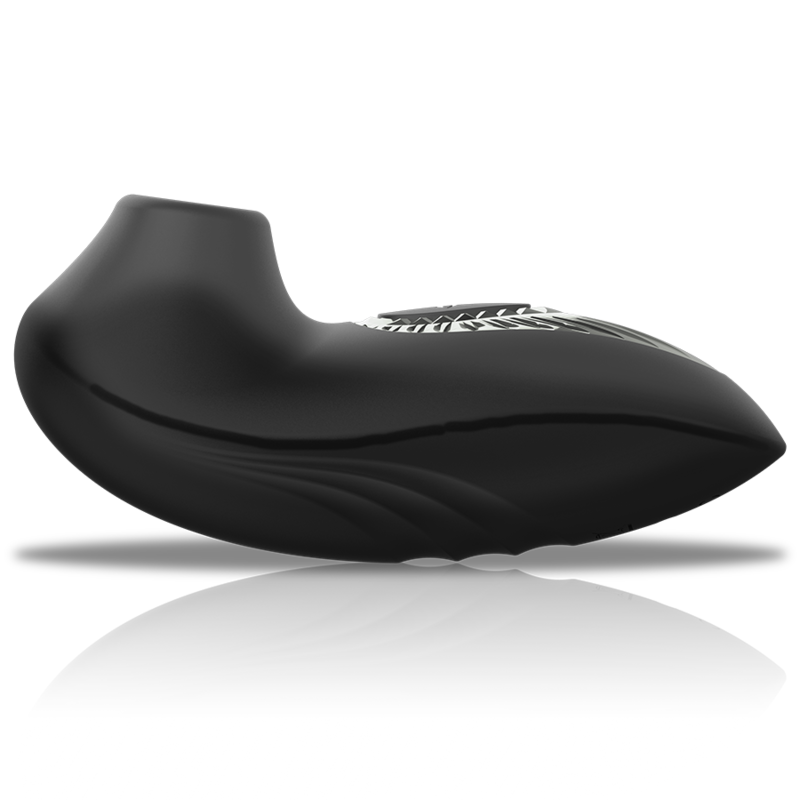BLACK&SILVER - DRAKE DELUXE SUCKING VIBE RICARICABILE IN SILICONE NERO - immagine 4