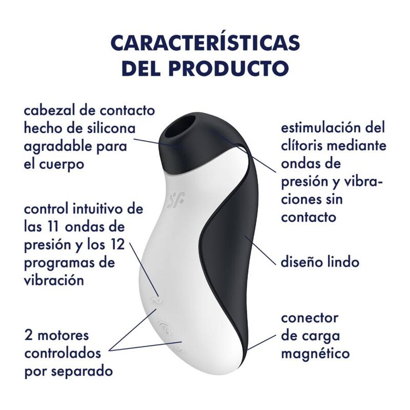 SATISFYER - STIMOLATORE ORCA AIR PULSE + VIBRAZIONE - immagine 5