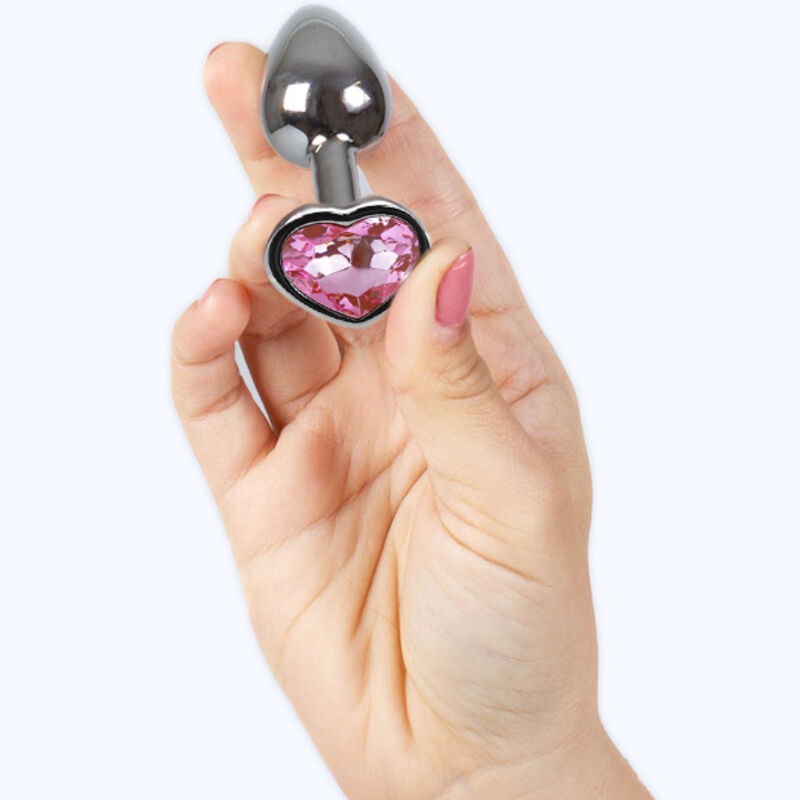 SECRETPLAY - TAPPO IN METALLO FUCSIA CUORE TAGLIA PICCOLA 7 CM - immagine 4