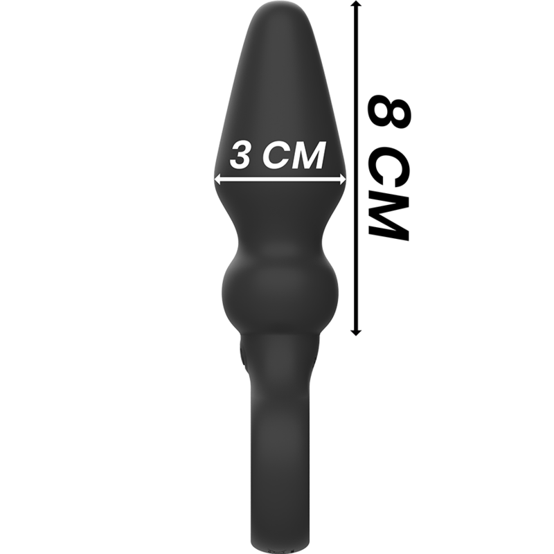 BLACK&SILVER - POTENTE PLUG ANALE IN SILICONE OZZY - immagine 4