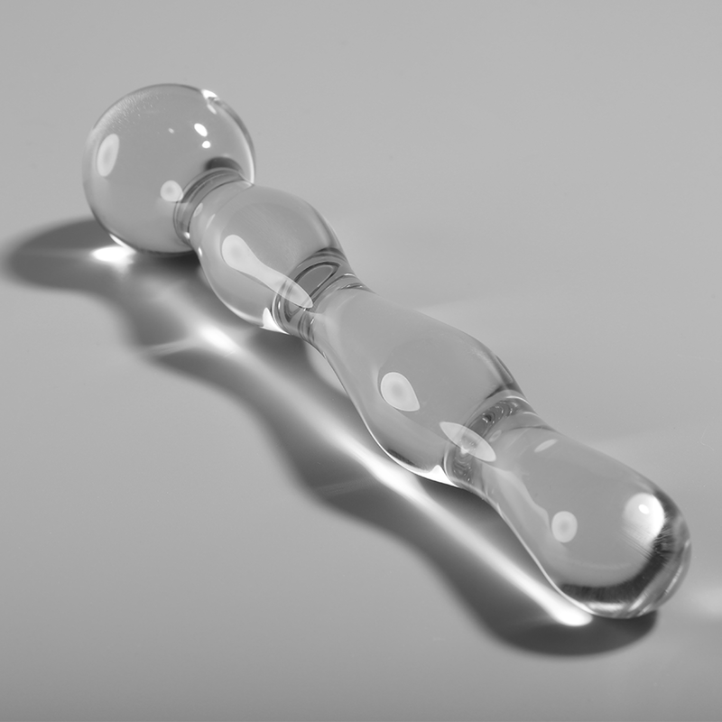 NEBULA SERIES BY IBIZA - MODELLO 13 DILDO IN VETRO BOROSILICATO 18 X 3,5 CM TRASPARENTE