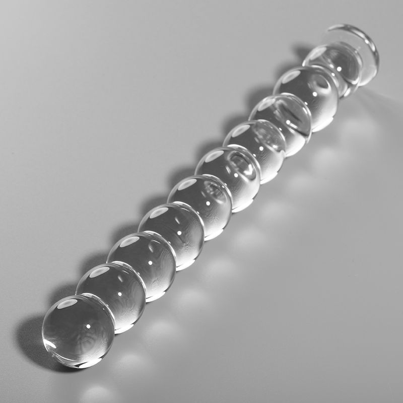 NEBULA SERIES BY IBIZA - MODELLO 22 DILDO IN VETRO BOROSILICATO 21,5 X 2,5 CM TRASPARENTE