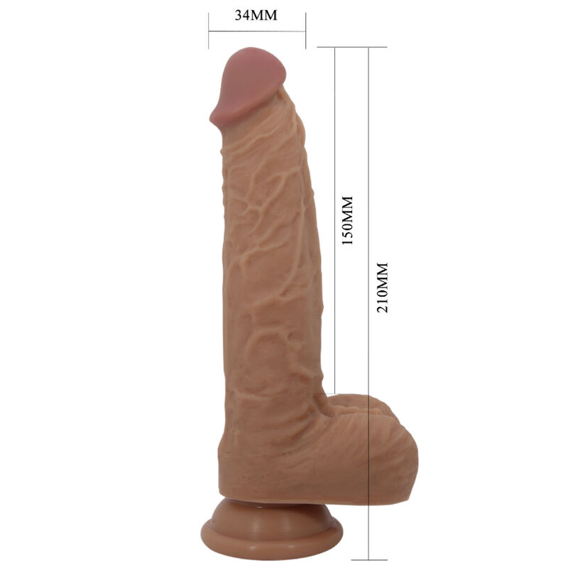 PRETTY LOVE - DILDO IN SILICONE JONATHAN 3 VIBRAZIONI + 3 MISURE DI INSERIMENTO TELECOMANDO 21 CM - immagine 4