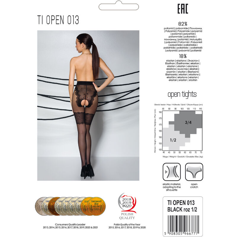 PASSION - TIOPEN 013 MEDIAS NEGRO 1/2 20/40 DEN - immagine 5