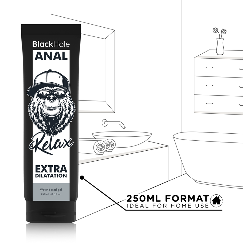 BLACK HOLE - GEL A BASE D'ACQUA DILATAZIONE ANALE 250 ML - immagine 6