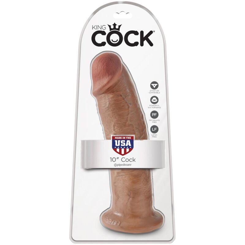 KING COCK - PENE REALISTICO 24 CM CARAMEL - immagine 4