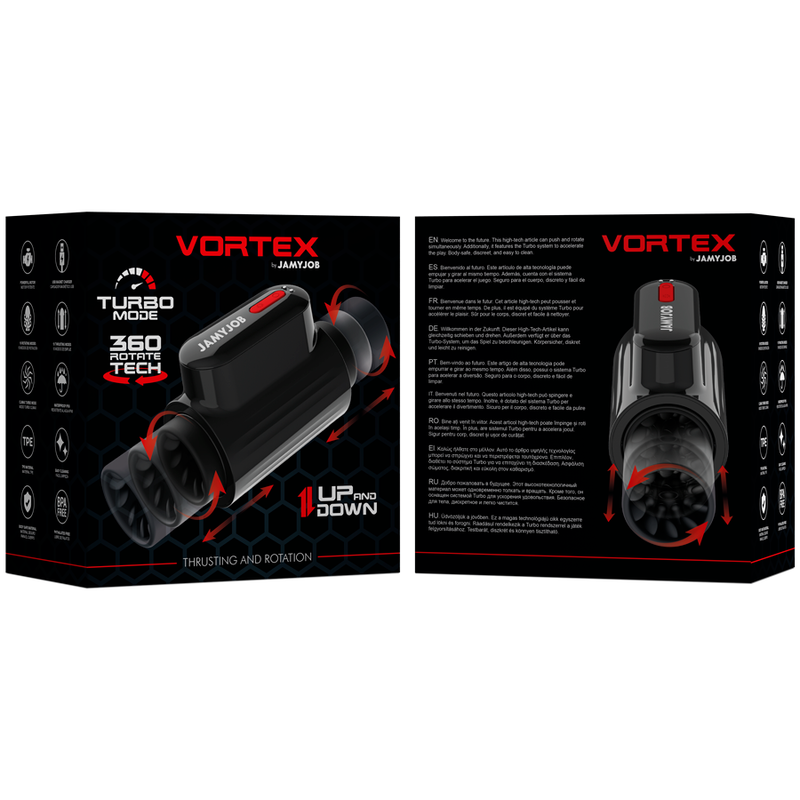 JAMYJOB - MASTURBATORE IN MODALIT TURBO CON SPINTA A VORTEX E ROTAZIONE A 360 - immagine 7