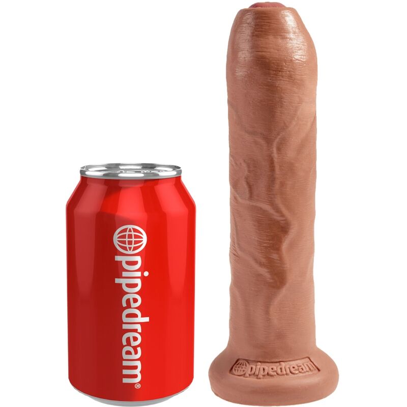 KING COCK - PENE REALISTICO NON TAGLIATO 17.8 CM CARAMELLO - immagine 3