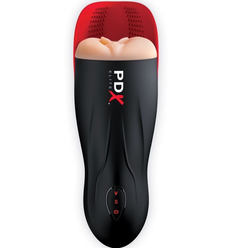 PDX ELITE - STROKER FUCK-O-MATIC VAGINA DOPPIA VIBRAZIONE PENE E TESTICOLI - immagine 2