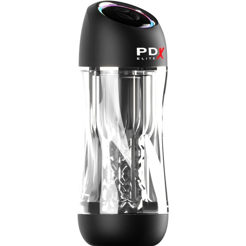 PDX ELITE - VIBRATORE STROKER VIEWTUBE PRO TRASPARENTE - immagine 3