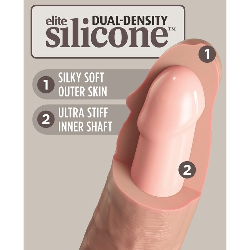 KING COCK - ELITE DILDO REALISTICO IN SILICONE 28 CM - immagine 4
