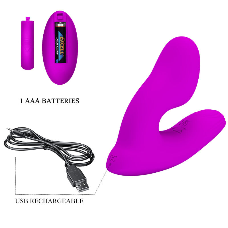 PRETTY LOVE - MASSAGGIATORE PER CLITORIDE MELVIN CON TELECOMANDO - immagine 5