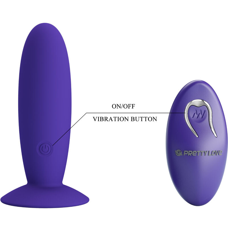 PRETTY LOVE - YOUTH PLUG VIBRATORE ANALE TELECOMANDO VIOLETTO - immagine 3