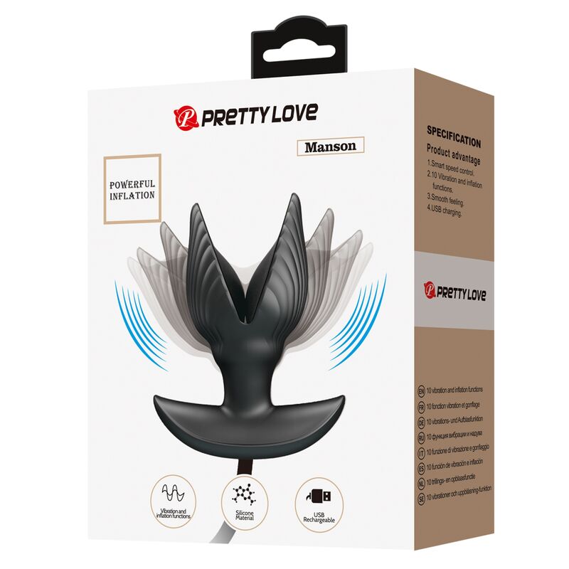 PRETTY LOVE - PLUG ANALE GONFIABILE E RICARICABILE - immagine 4
