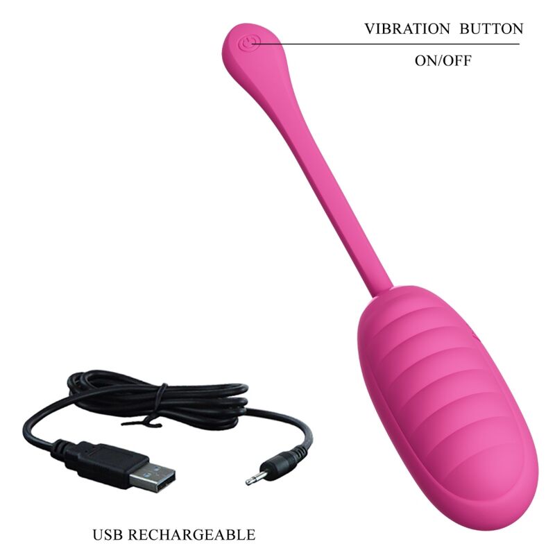PRETTY LOVE - UOVO VIBRANTE RICARICABILE ROSA CATALINA - immagine 7