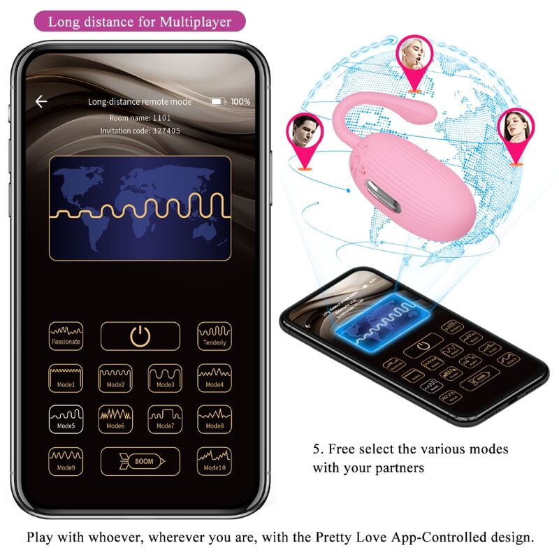 PRETTY LOVE - UOVO VIBRANTE RICARICABILE DOREEN PINK - immagine 11