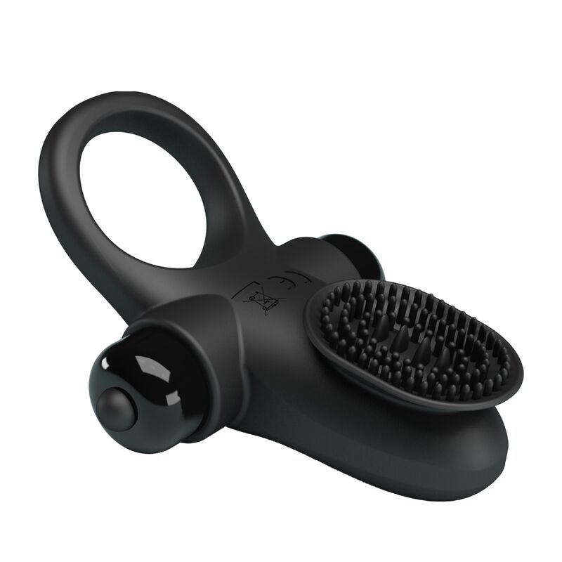 PRETTY LOVE - ANELLO VIBRATORE II PER IL PENE NERO - immagine 7