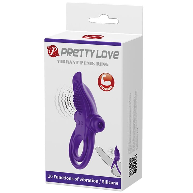 PRETTY LOVE - ANELLO VIBRANTE PER PENE VIOLA - immagine 2