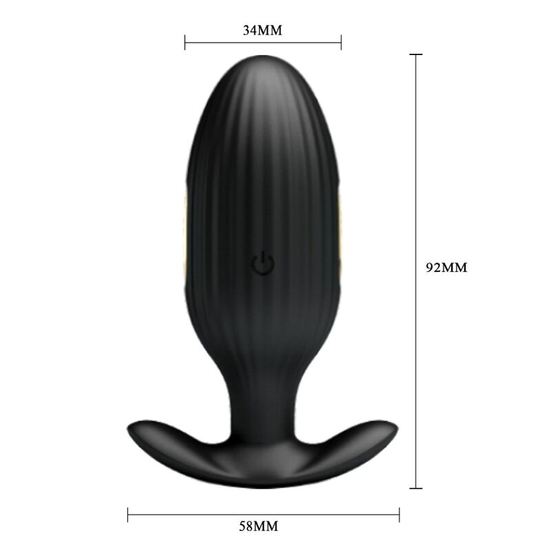 PRETTY LOVE - PLUG ANALE CONTROLLATO DA APP JEFFERSON NERO - immagine 3