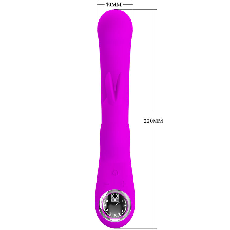 PRETTY LOVE - VIBRATORE LAMAR RABBIT E PUNTO G VIOLA - immagine 5