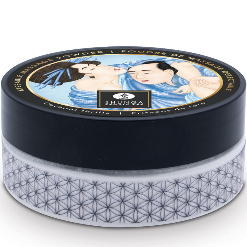 SHUNGA - KIT POLVERE DA MASSAGGIO AL COCCO ALIMENTARE - immagine 2