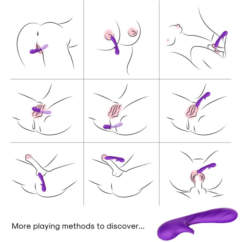 ARMONY - VIBRATORE ROMANCE CON STIMOLATORE VIOLA - immagine 3