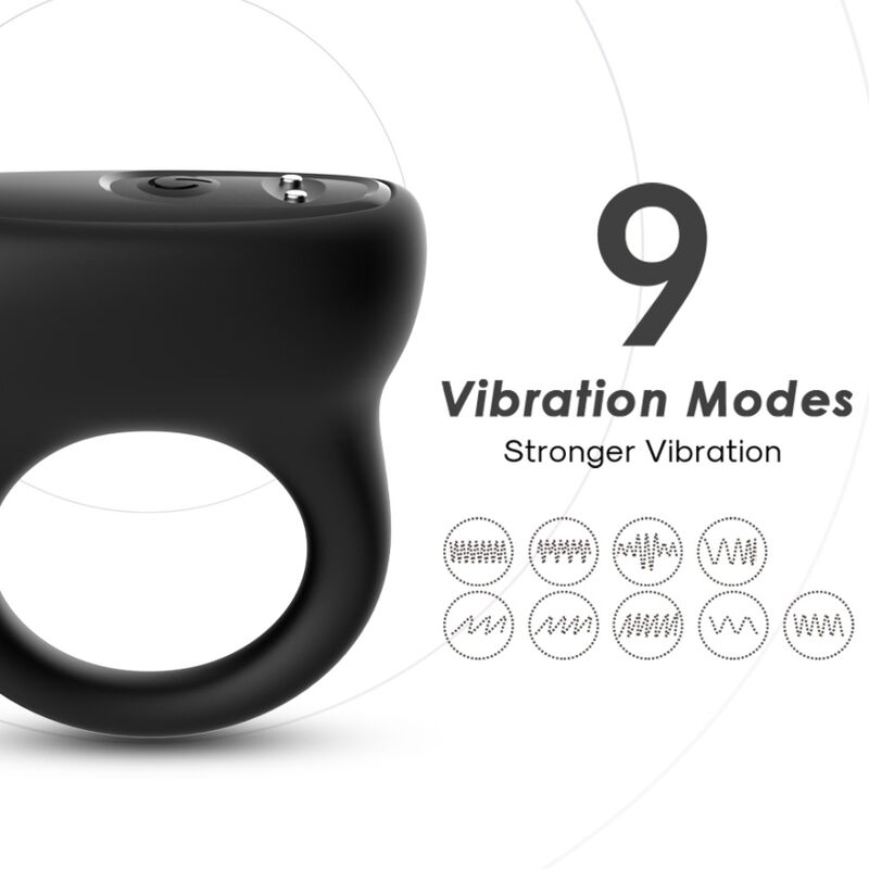 ARMONY - ANELLO VIBRATORE NERO - immagine 4
