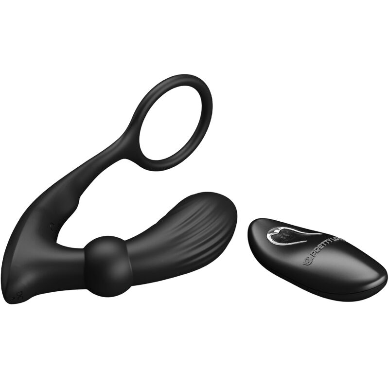PRETTY LOVE - ANELLO ANALE E VIBRATORE WARREN BLACK - immagine 3