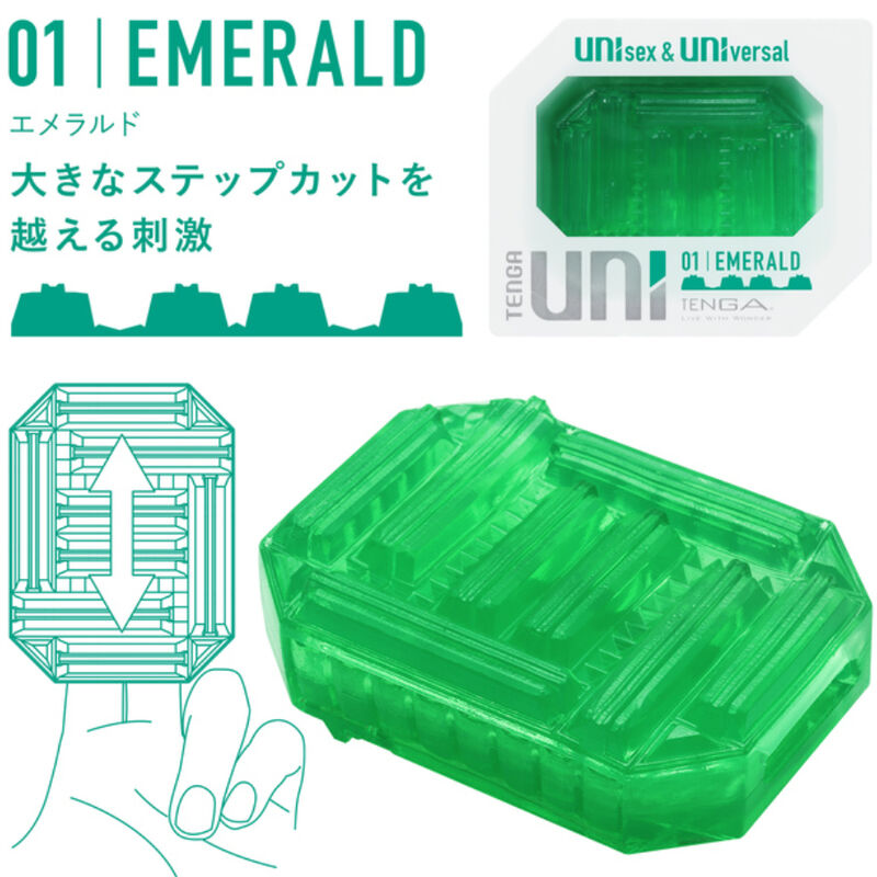 TENGA - UNI EMERALD MASTURBADOR DEDAL - immagine 4