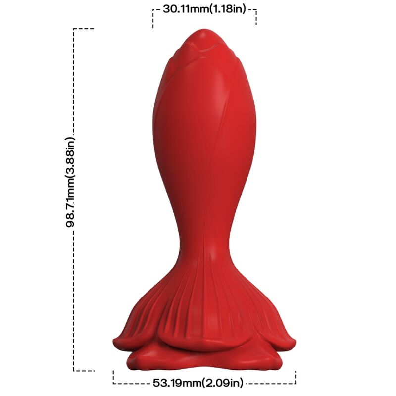 ARMONY - VIBRATORE ROSA E TELECOMANDO PICCOLO PLUG ANALE ROSSO - immagine 5